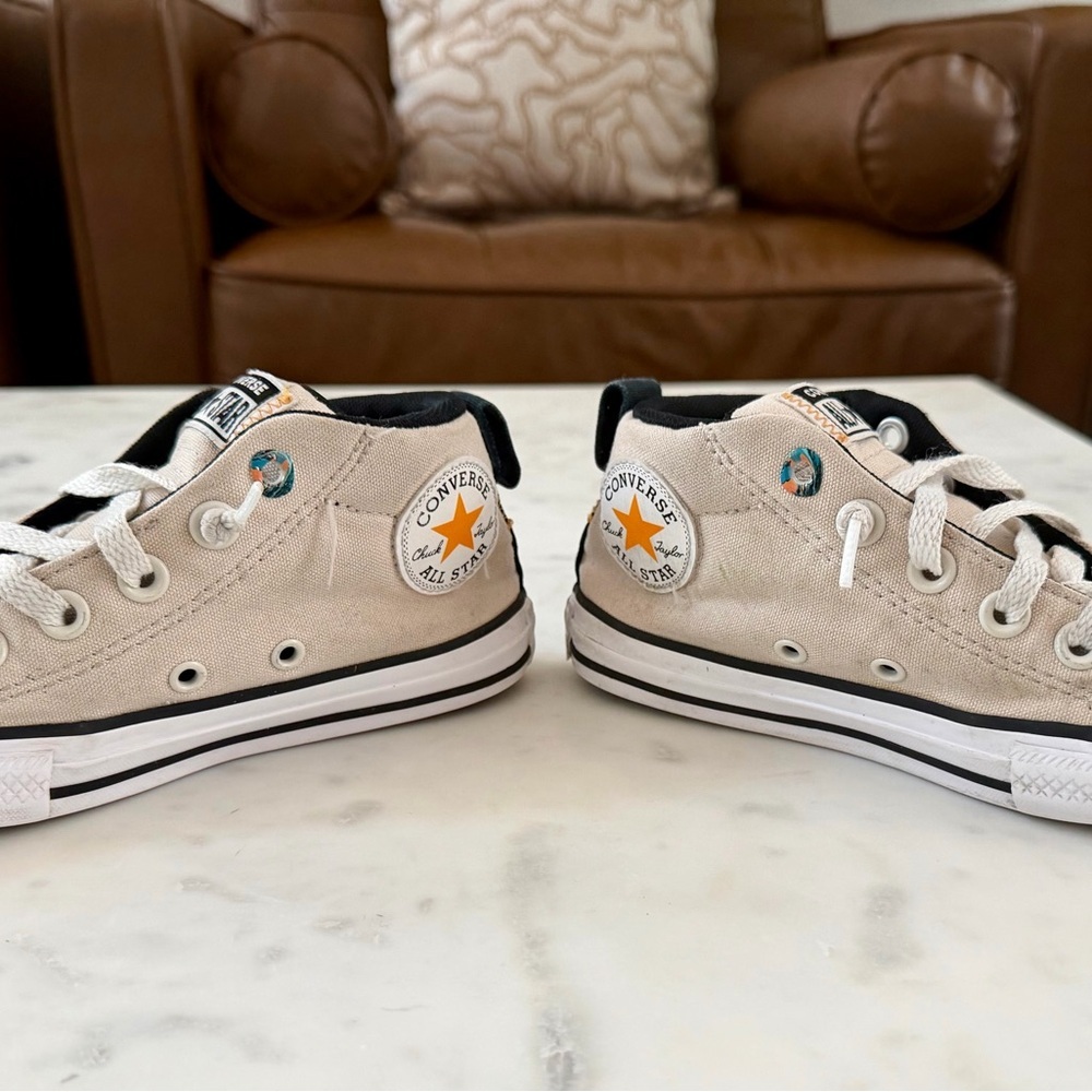 Converse Kids Sneakers - Beige and black - Size 13 (Little Kid) - Picture 5 of 8